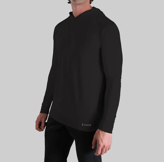 2Undr - Luxe Long Sleeve Hooded Tee