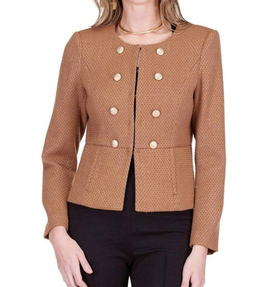 Jade - Cinched Waist Button Jacket