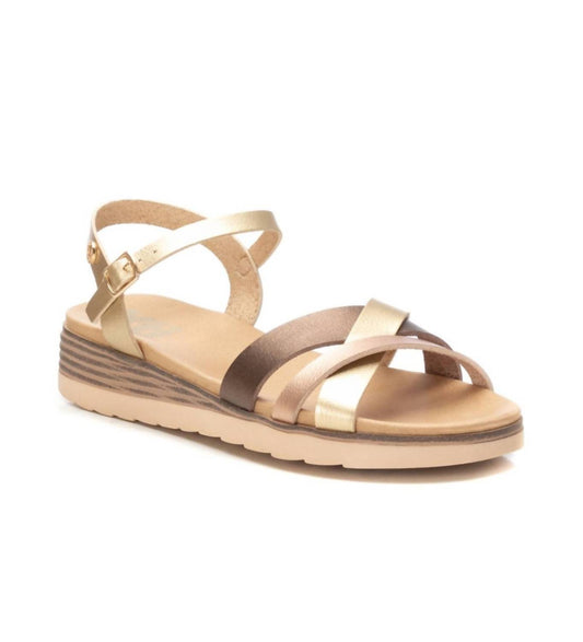 Xti - Women's Low Wedge Strappy Sandals