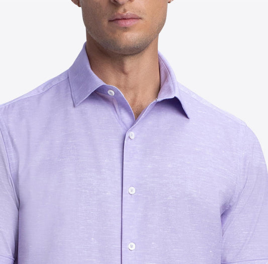 Bugatchi Uomo - Men's Miles Slub Print Ooohcotton Short Sleeve Shirt