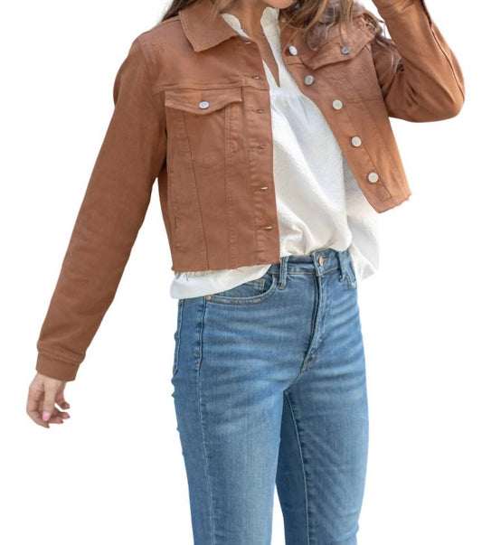 Judy Blue - Garment Dyed Grinding Denim Jacket