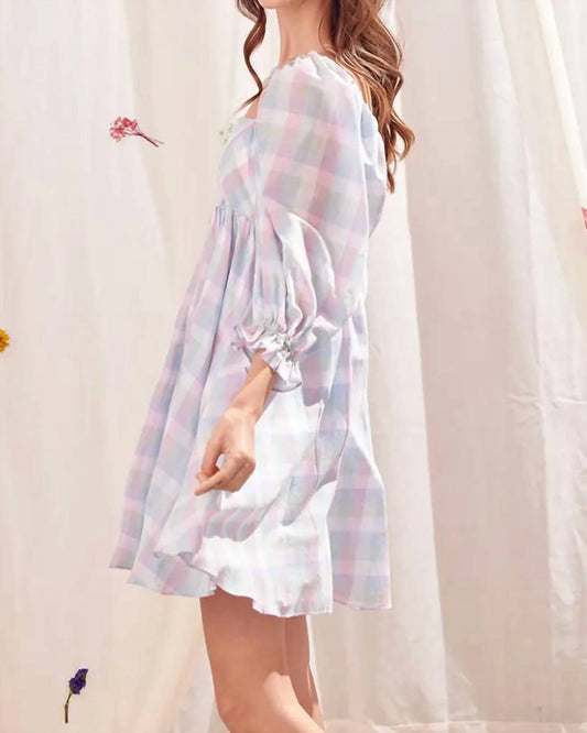 Checker Baby Doll Dress