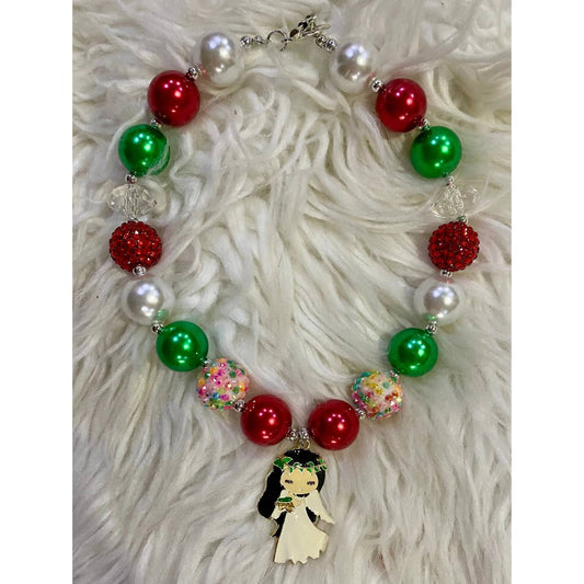 Kidscharm - Girls Christmas Bubble Necklace