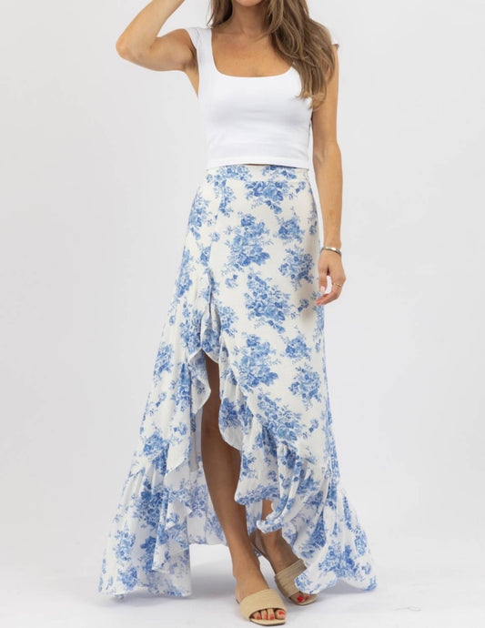 Olivaceous - Jenni Floral Maxi Skirt