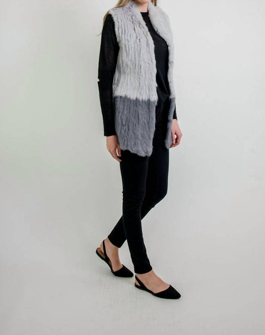 Elyse Genuine Rabbit Fur Vest