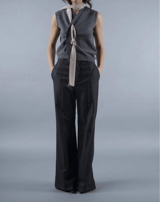 Phisique Du Role - Anthra Linen Blend Trouser