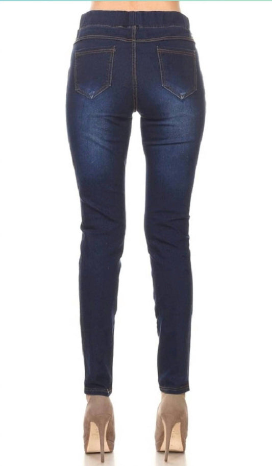 Jvini - Brenda’s Distressed Denim Jeggings