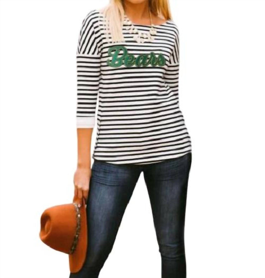 Gameday Couture - Baylor University Side Button Applique Tunic