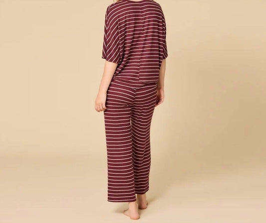 Softies - Dream Jersey Relaxed V-neck With Capri Lounge Set