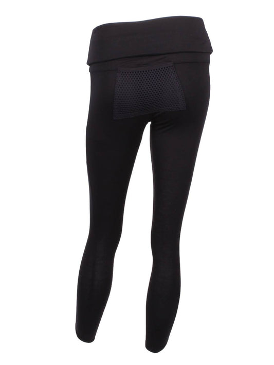Love Love Tennis - Women's Roll Down Leg Lengthening Leggings