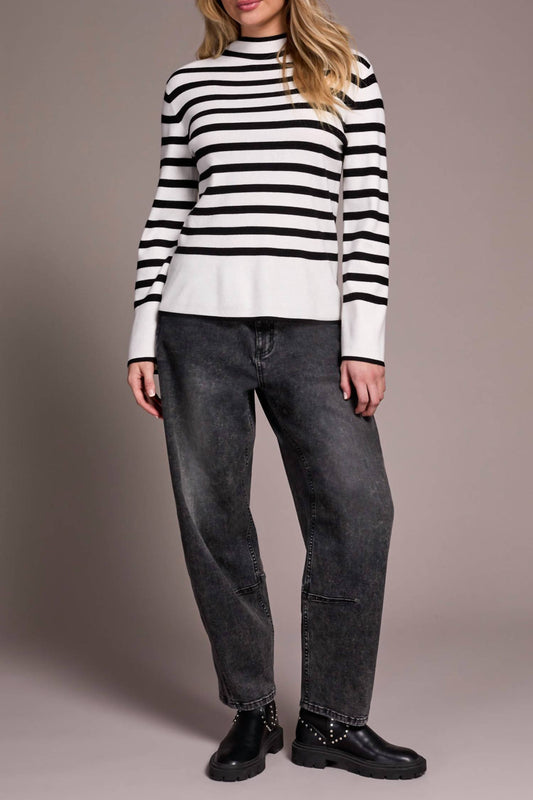 Tribal - Long Sleeve Funnel Neck Sweater