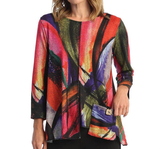 Jess & Jane - Vera French Brushed Knit Top - Plus