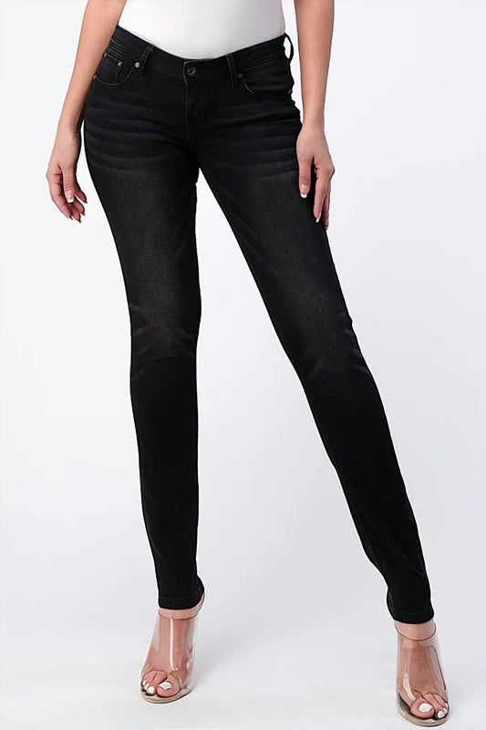 Grace In La - Mid-rise Denim Skinny Jean