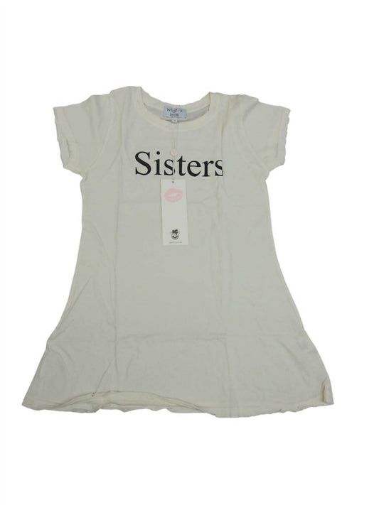 Wildfox - Kids' Sisters T-shirt With Writing On Back