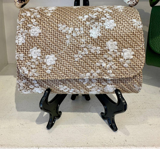 Sabbai Bags - Women's Nica Rattan Clutch Bag