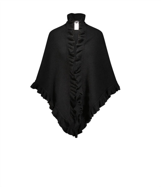 Minnie Rose - Cashmere Ruffled Wrap
