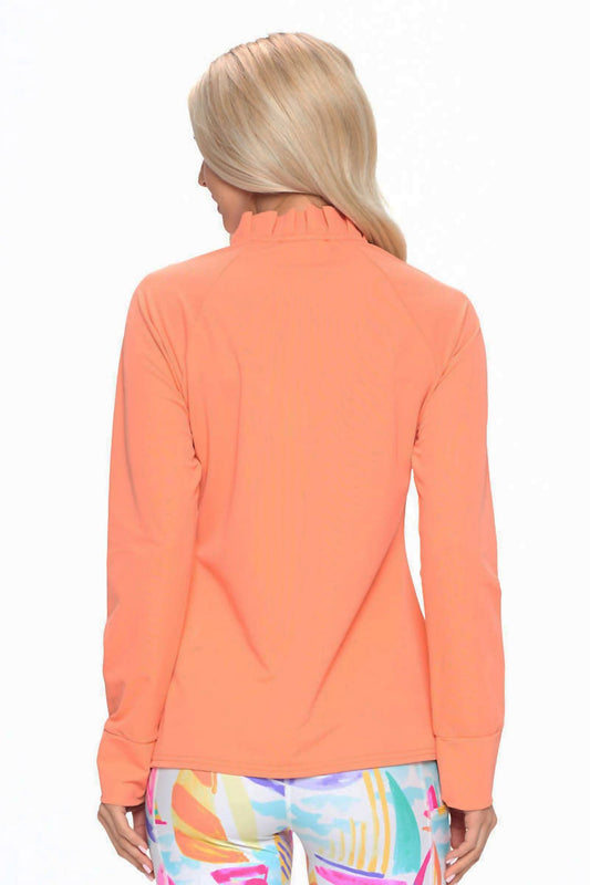 Aryeh - Marcia Ruffle Neck Zip Light Jacket