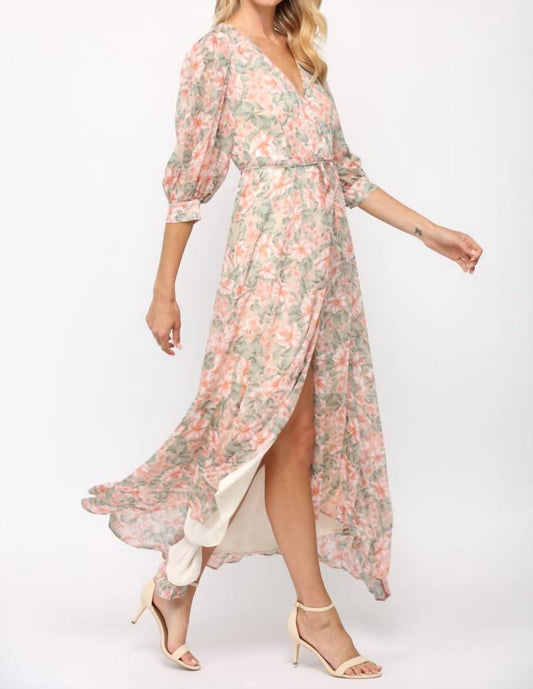 Floral Print Wrap Dress