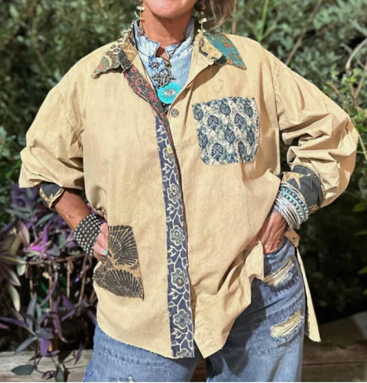 Jaded Gypsy - Patchwork Sunrise Boho Top