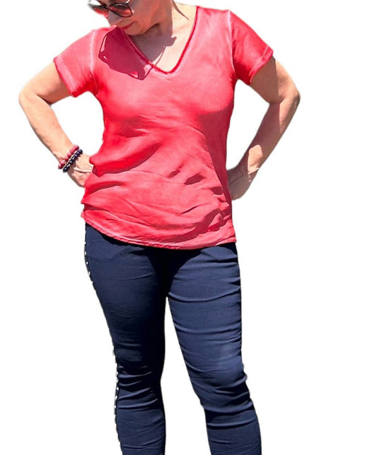 Gigi Moda - Bella Vita V Neck T-shirt