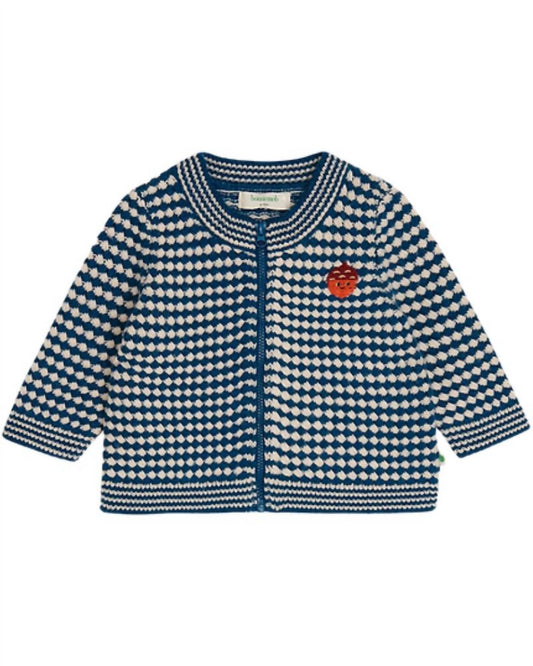 The Bonnie Mob - Girls Homey Chunky Checker Cardigan