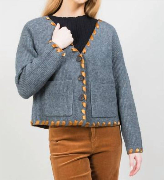 Lisette - Whipstitch cardigan