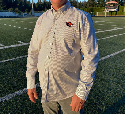 Cutter & Buck - Osu Beavers Pinstripe Long Sleeve Shirt