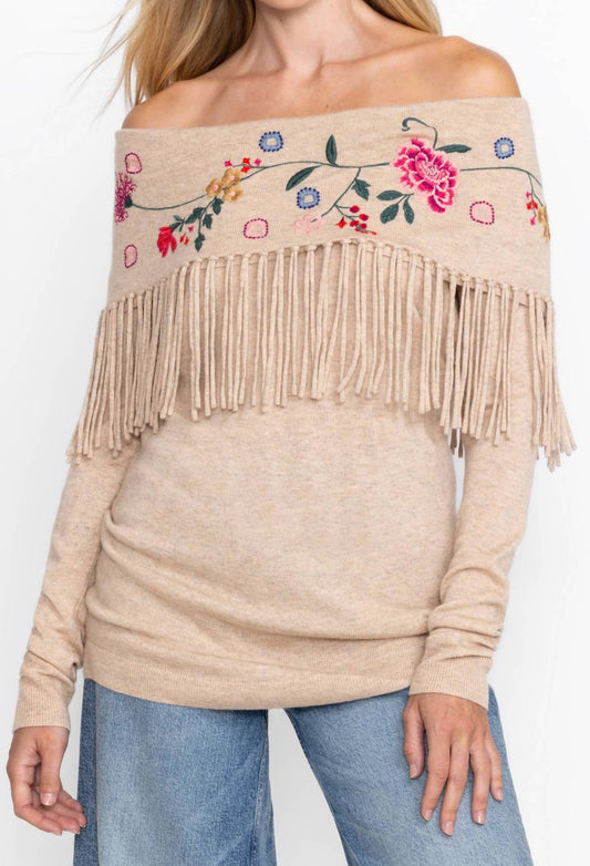 Johnny Was - Cowl Neck Fringe Tunic Top