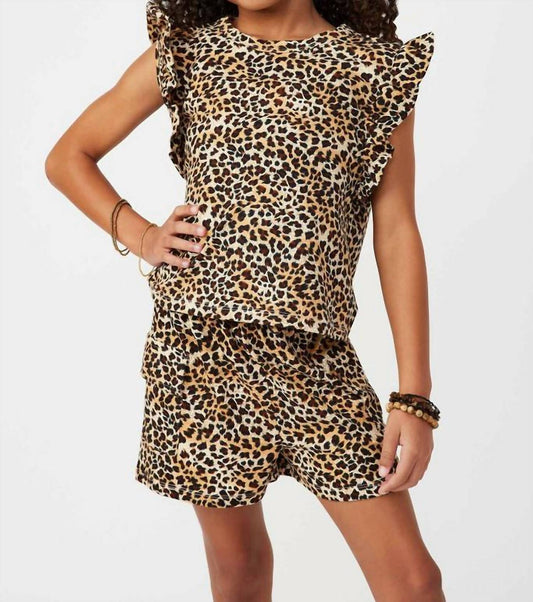 Hayden La - Cheetah Print Short Set