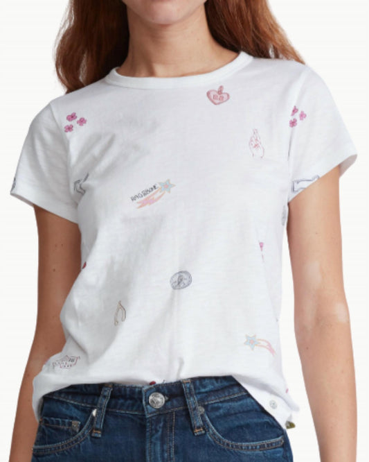 Rag & Bone - All Over Lucky Charm Tee