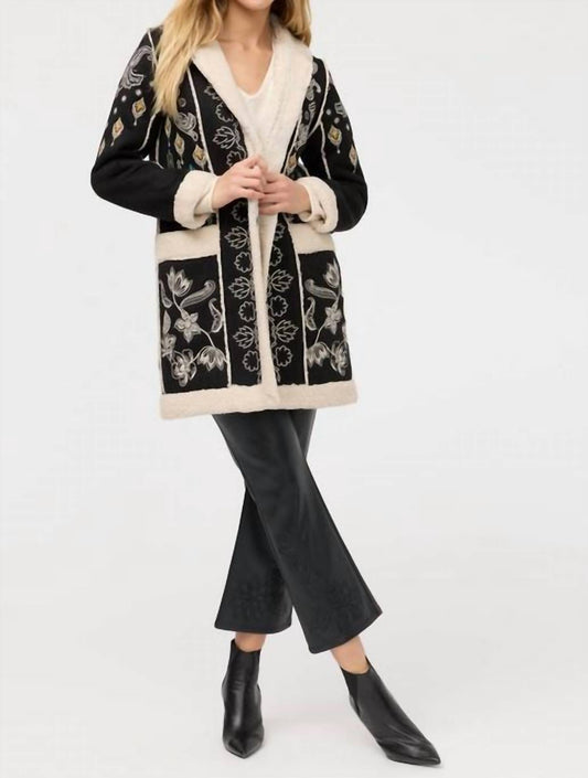 Johnny Was - CHEYENNE LORI FAUX SUEDE SHERPA JACKET