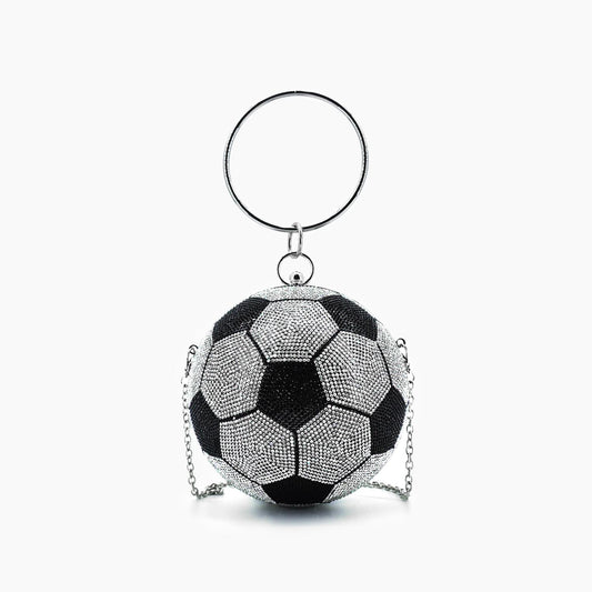 Like Dreams - Women's Striker Rhinestone Soccer Clutch Bag