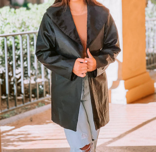 Blue Blush - Sherpa Coat