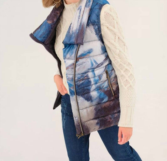 Dolcezza - Abstract Detail Puffer Vest