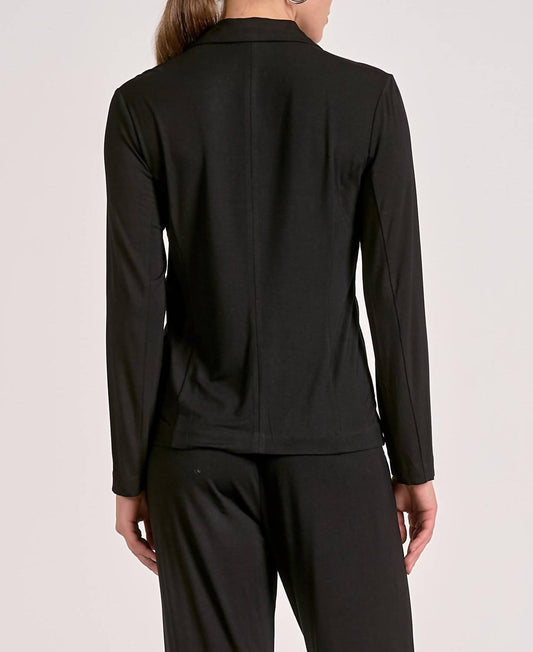 Elan - Comfy Button Blazer