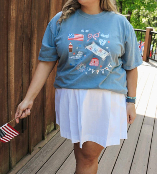 Adrienne - Vacay Countdown Zara Pleated Skirt