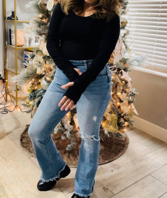 White Birch - Women's Ribbed Knit Cut Out Bodysuit