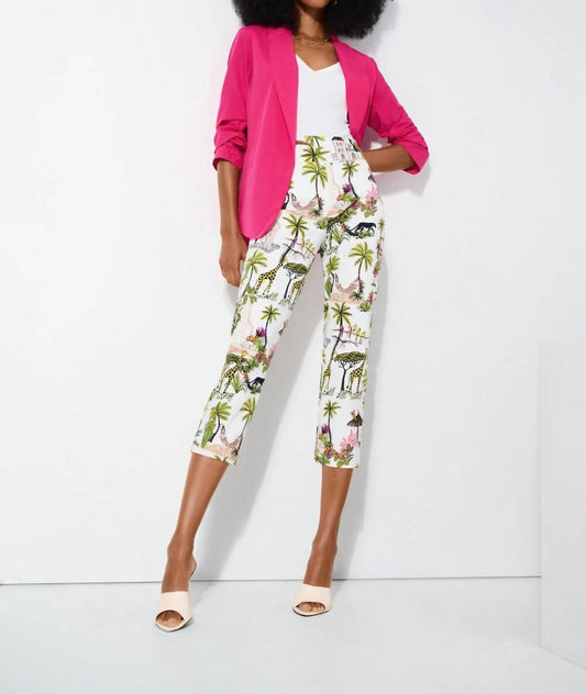 Joseph Ribkoff - High Waisted Floral Trousers