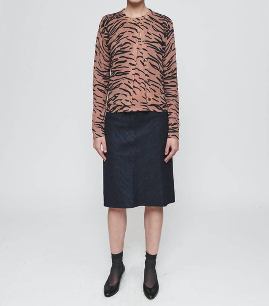 6397 - Crewneck Cardigan Sweater