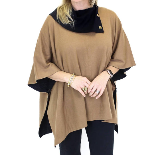 Hem & Thread - Gold Button Poncho