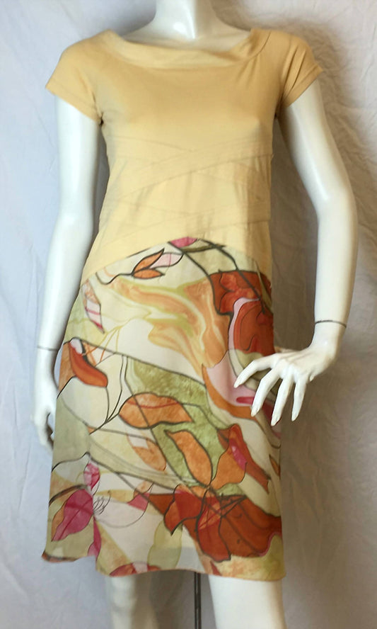 Ikito - Women's Cotton Chiffon Print Dress