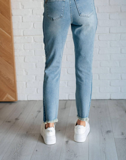 Judy Blue - High Rise Side Panel Detail Slim Jeans