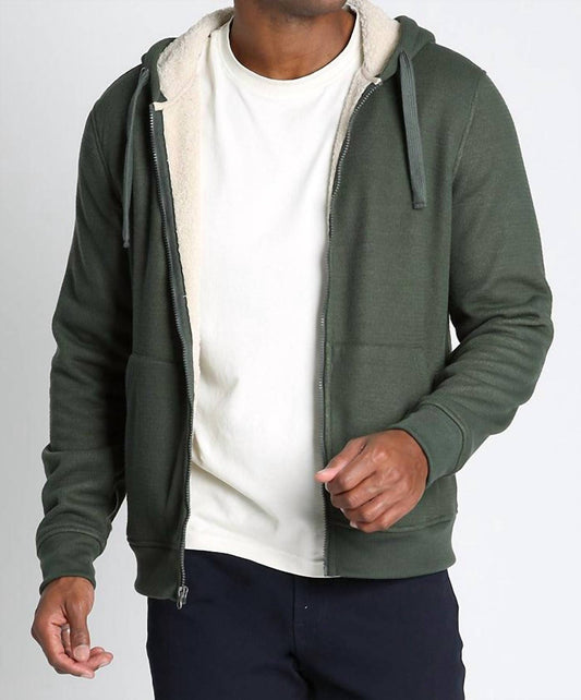 Jachs New York - Sherpa Lined Waffle Hoodie