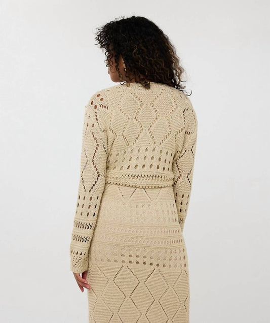 Esqualo - Fancy Open Knit Lurex Bolero