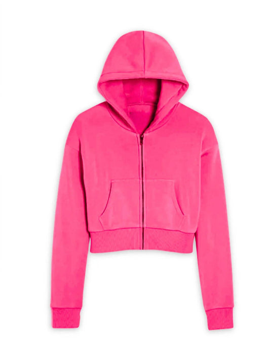 Katie J Nyc - Girl's Dylan Zip Crop Hoodie