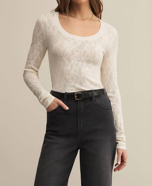 Z Supply - Tibi Scoop Mesh Sweater