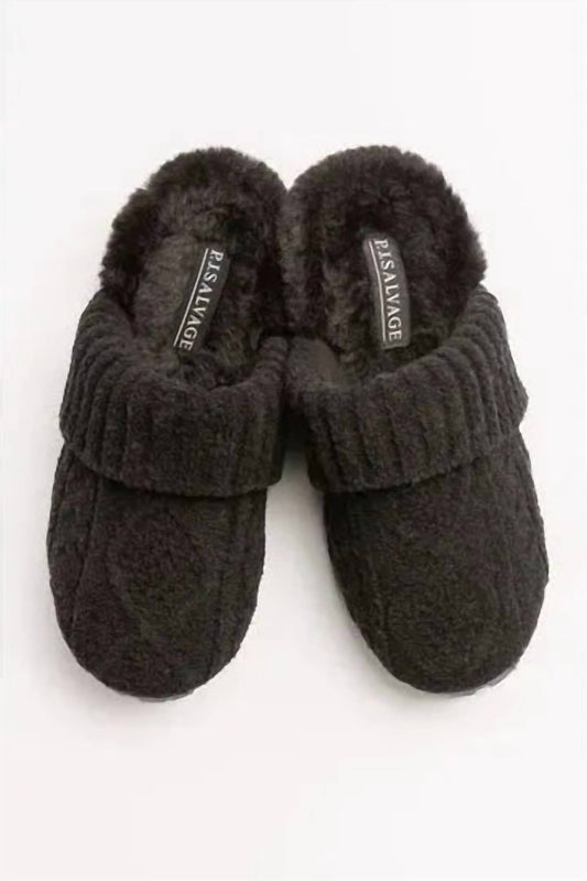 Pj Salvage - Women's Cable Knit Slides
