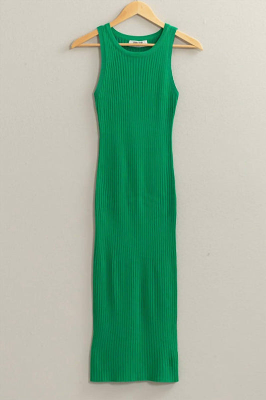 Hyfve - Women's Ribbed Sleeveless Midi Dress