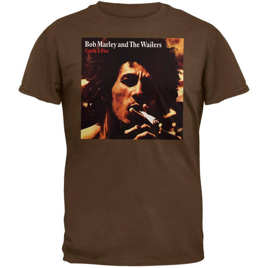 Bob Marley - Men's Catch A Fire Cover Art T-shirt