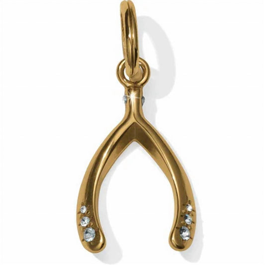 Brighton - WISHBONE AMULET CHARM GOLD